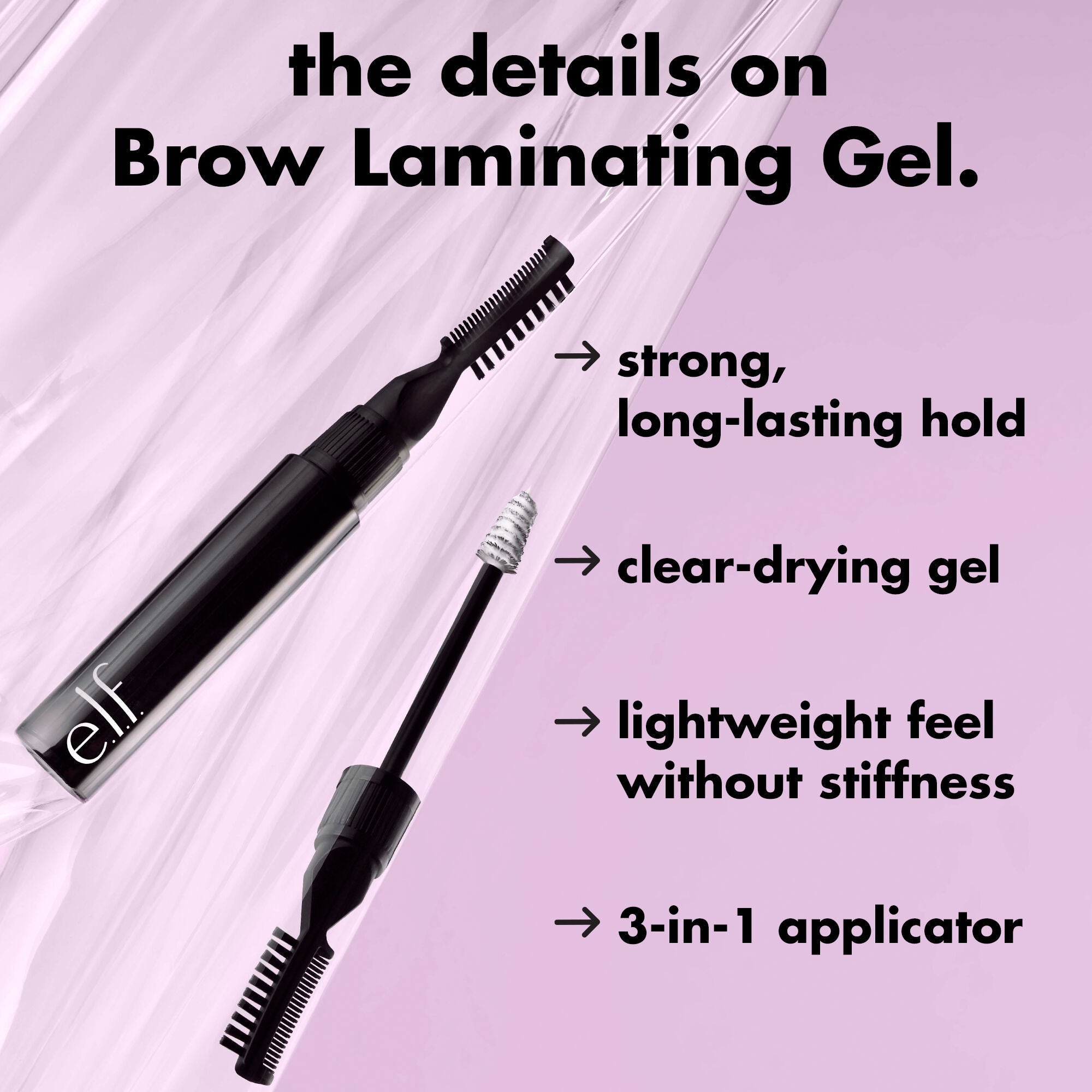The Details on Brow Laminating Gel: Dries Clear with Long Lasting Hold