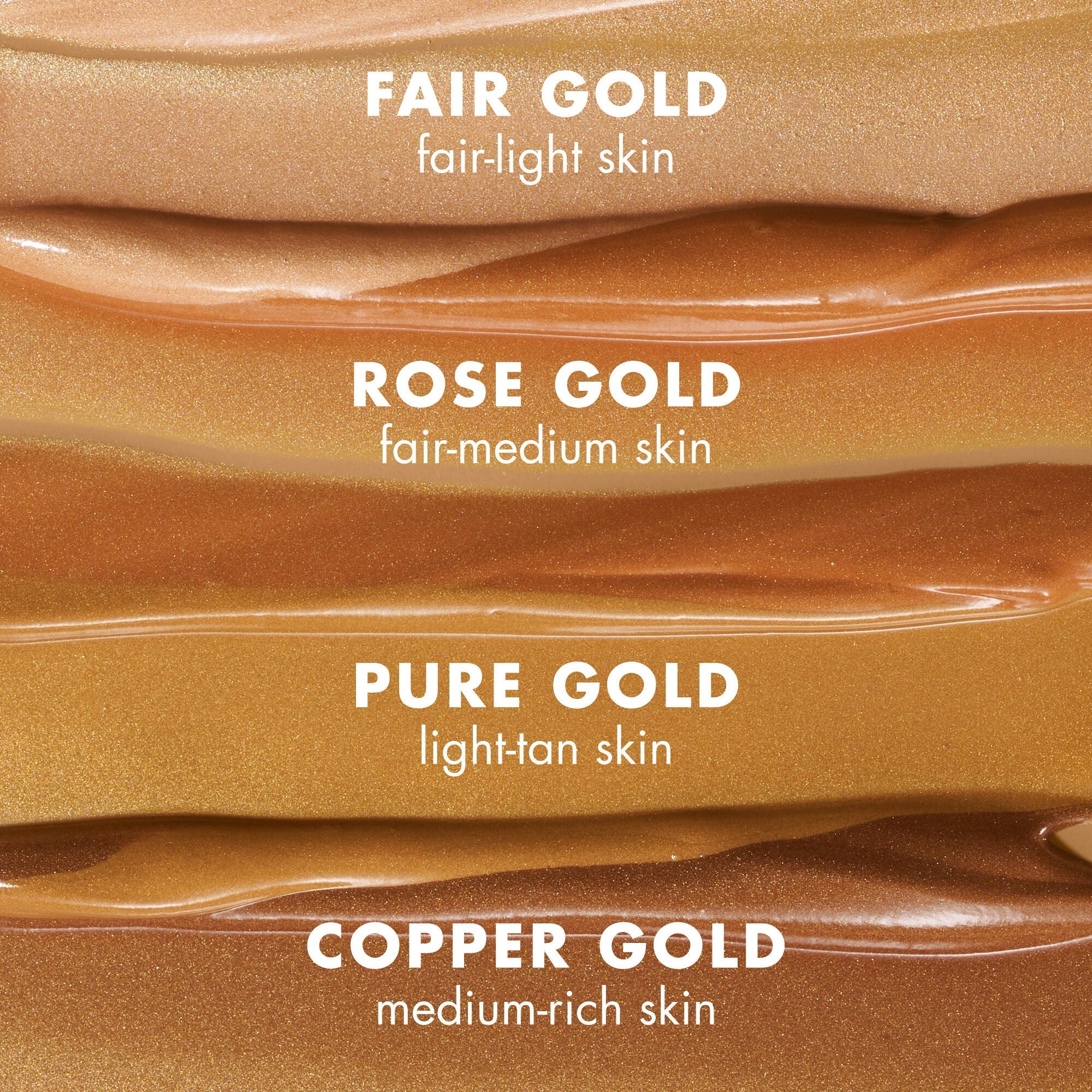 Bronzing drops tinted serum shades